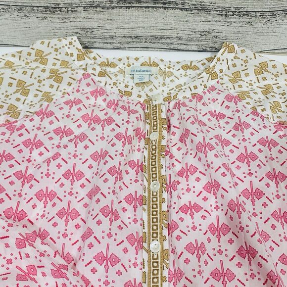 Sundance Aztec Button Down Boho Blouse Size Petite Small Women’s - Picture 4 of 11